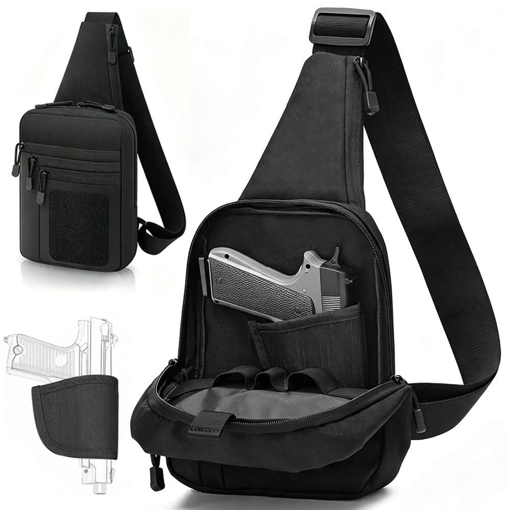 Edc Pistol Carry Bag - Gizli Taşıma Göğüs Çantası, Tabanca Saklama