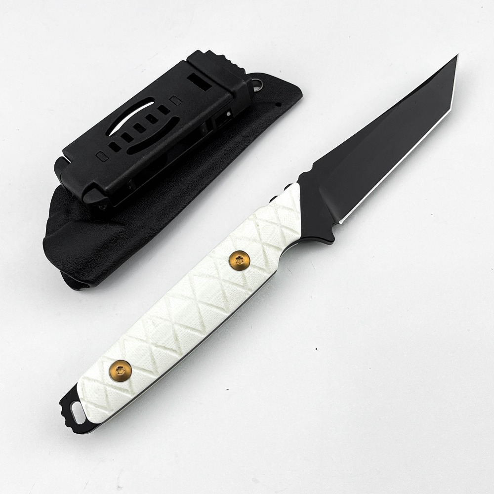 Edc Carry Fixed Blade - Yeni Sabit Bıçaklı Bıçak Beyaz G10