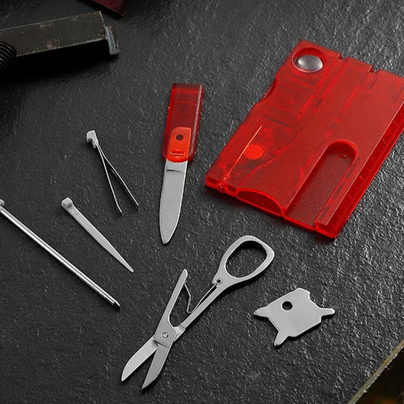 Multitool Credit Card - Ultra İnce Cep Çok Amaçlı Alet