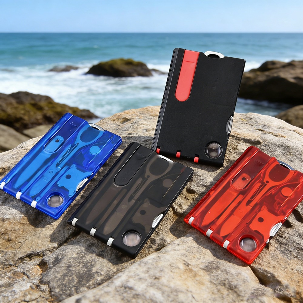 Multitool Credit Card - 12'si 1 Arada Taşınabilir Cep Kredi