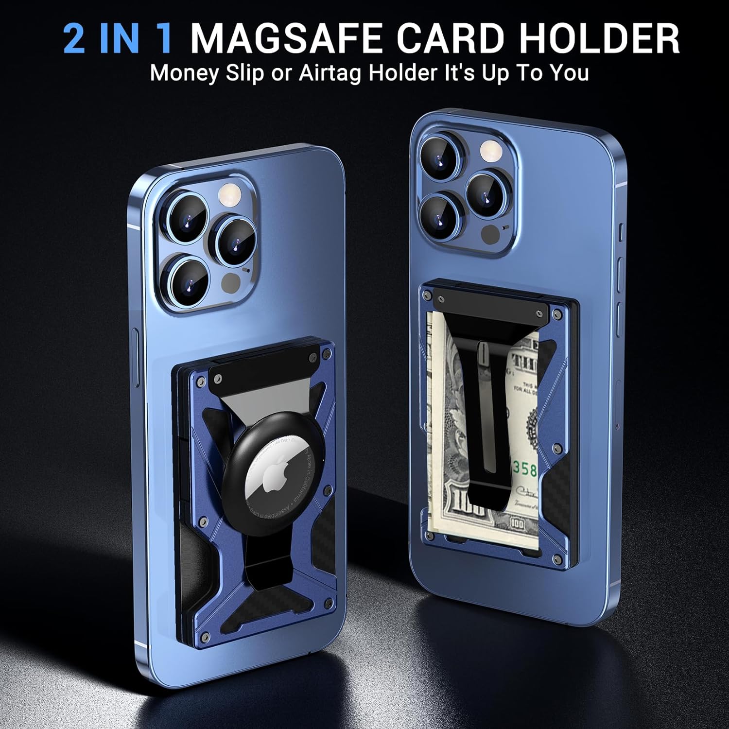 Money Clip Magnetic - MagSafe Cüzdan Para Klipsi, AirTag Tutucu