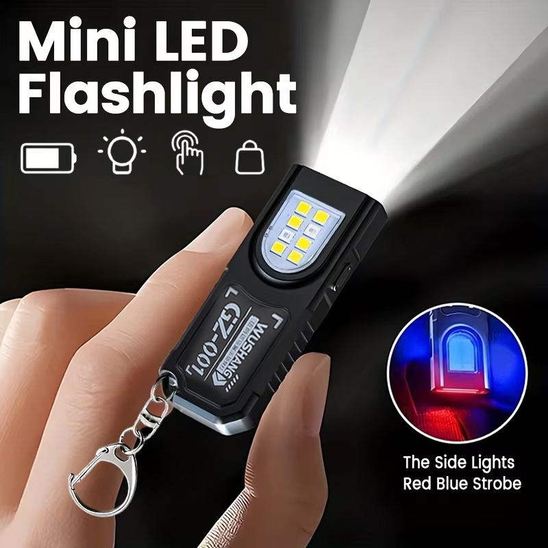 Keychain Flashlight - Çok fonksiyonlu Anahtarlık El Feneri USB