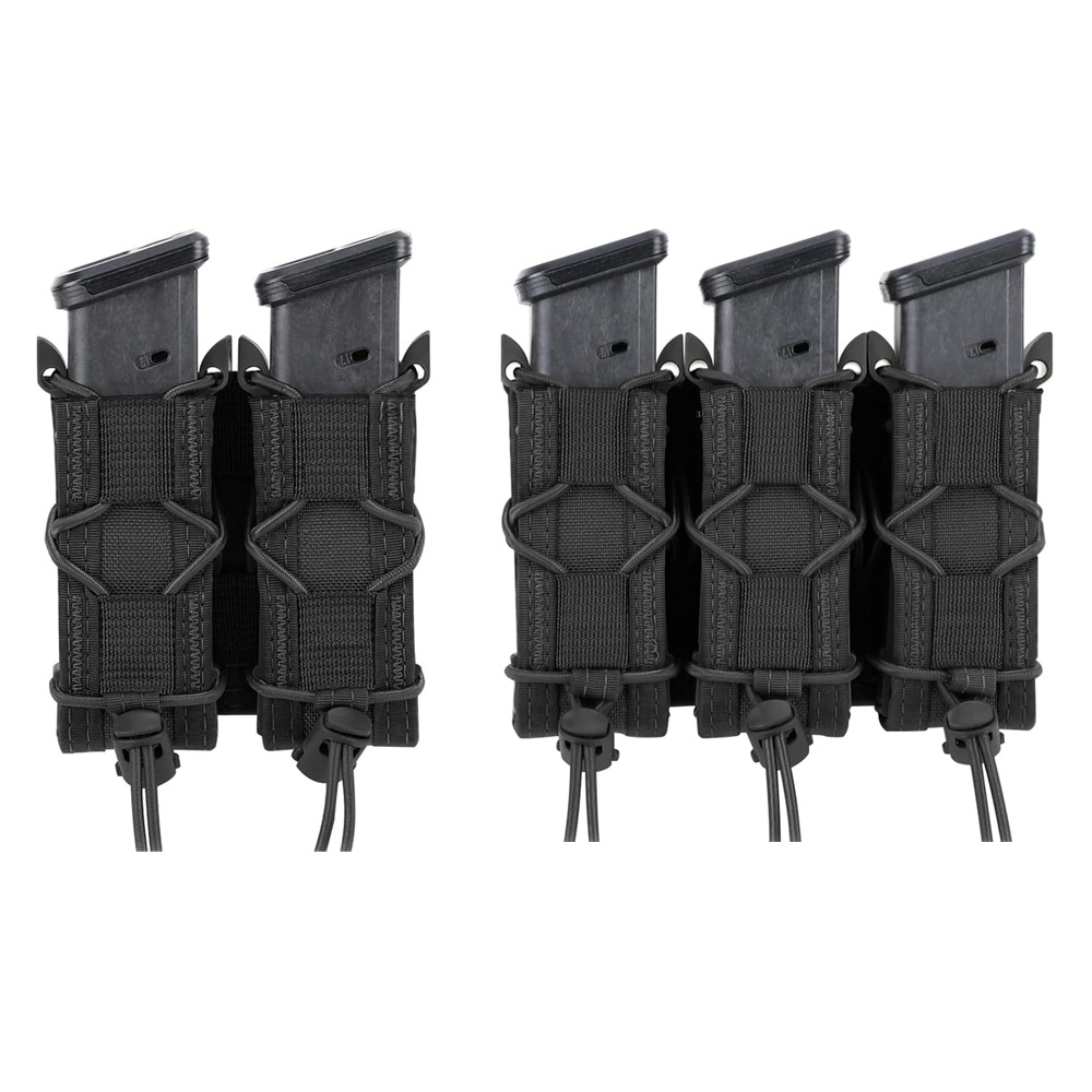 Edc Carry Holster - 9mm Tabanca Çift/Üçlü Şarjör Kılıfı Molle