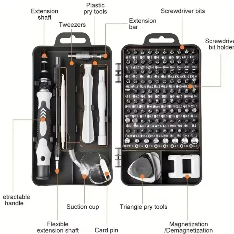115'i 1 Arada Profesyonel Hass - Micro Screwdriver Kit incelemesi ve fiyatı