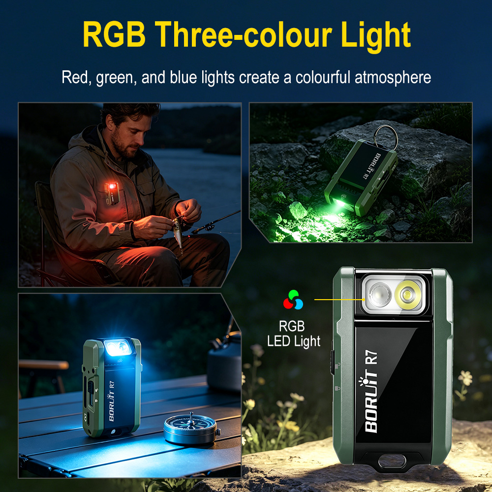 BORUiT R7 800LM Anahtarlık Fen - Keychain Flashlight incelemesi ve fiyatı