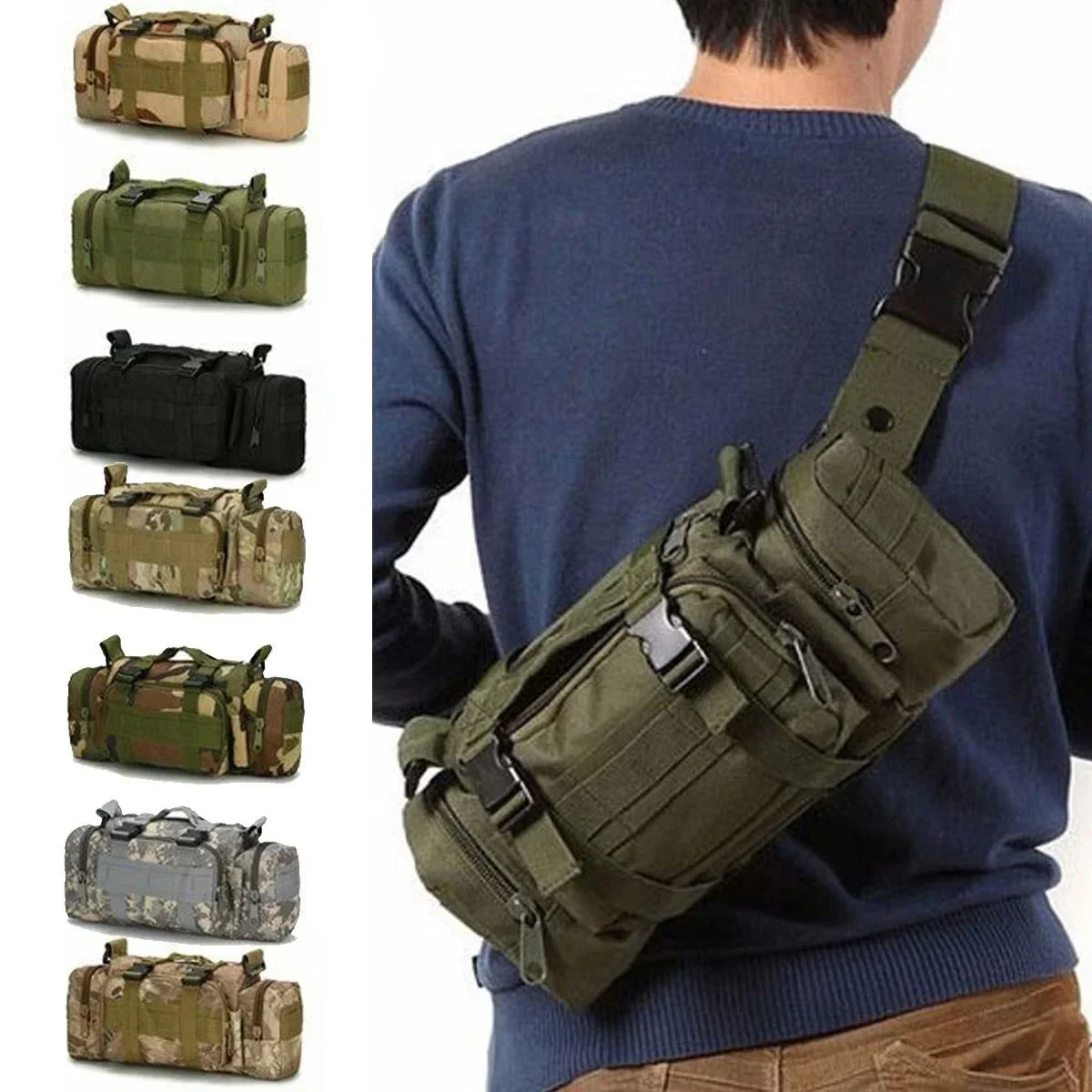 Duffel Bel Çantası Molle Su Ge - Edc Carry Fanny Pack incelemesi ve fiyatı
