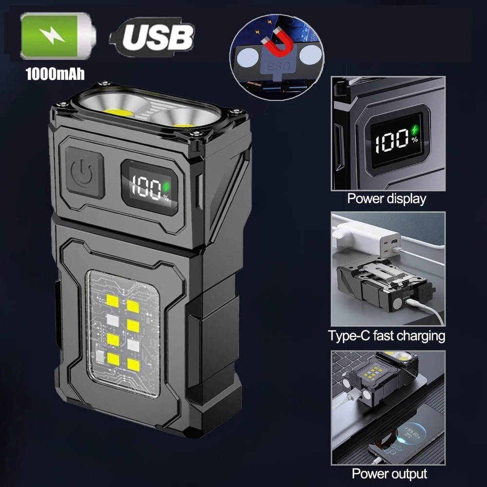 180 °   Döndürülebilir LED El  - Keychain Flashlight incelemesi ve fiyatı