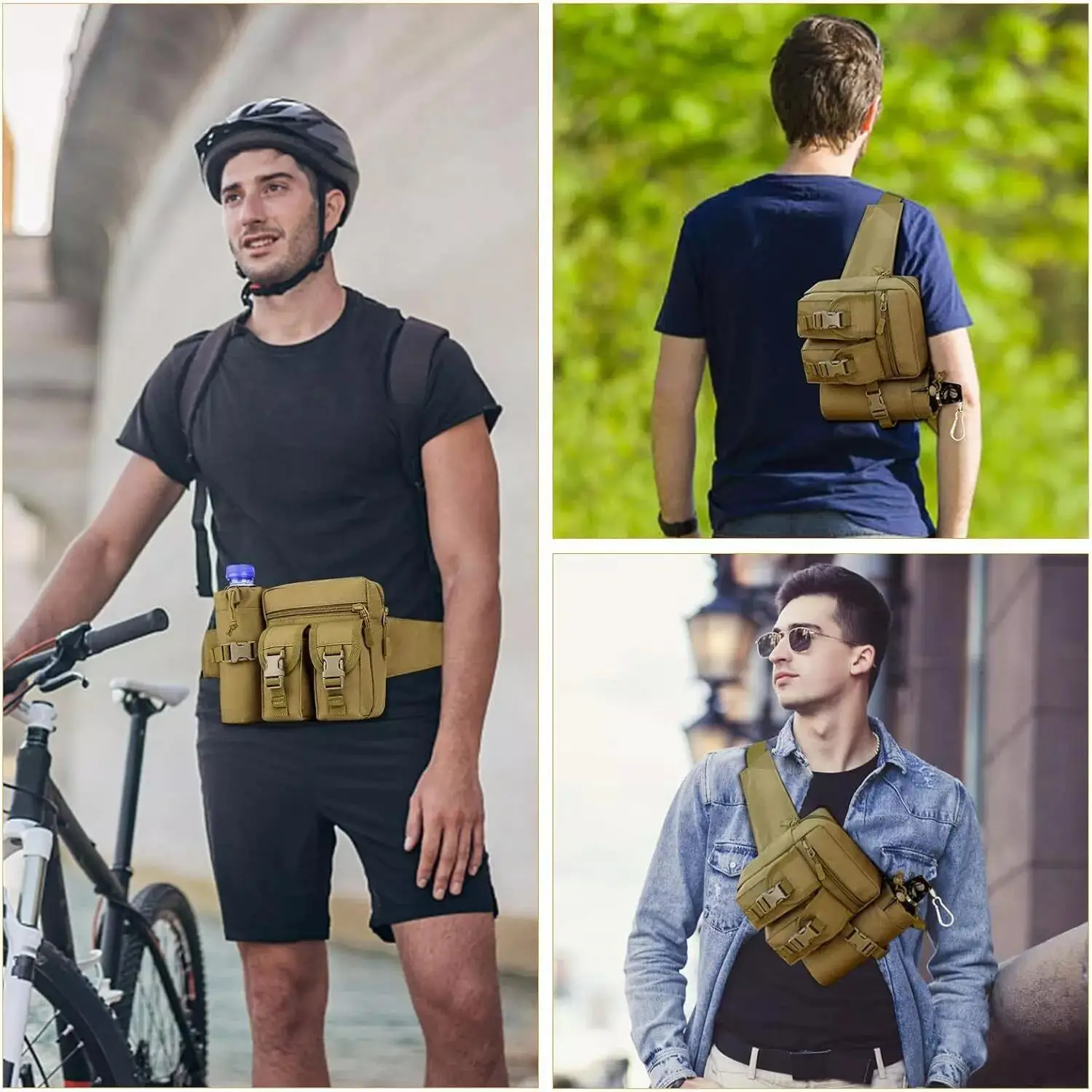 Erkekler için Taktik Fanny Pak - Edc Carry Fanny Pack incelemesi ve fiyatı
