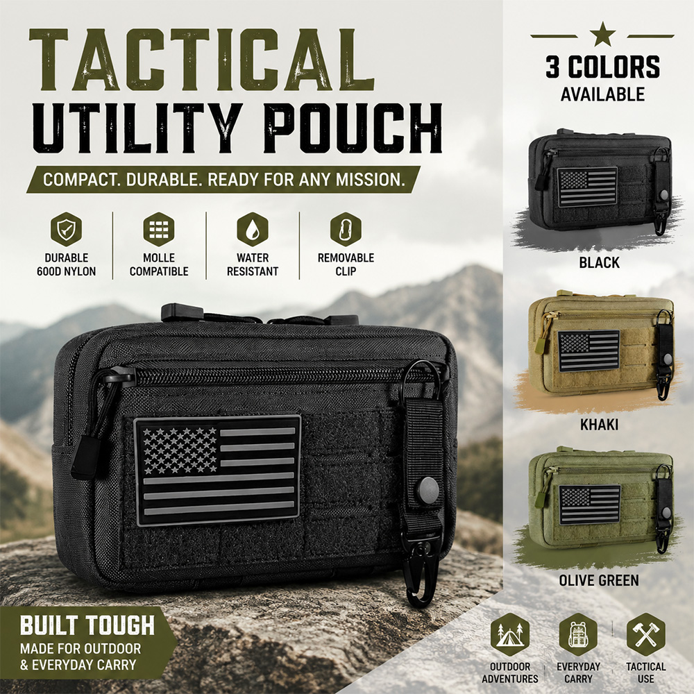 Taktik Molle EDC Çantası Açık  - Edc Carry Pocket incelemesi ve fiyatı