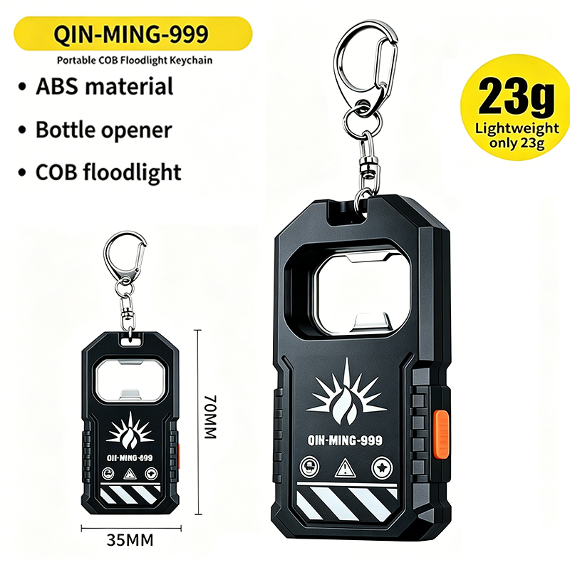 2 adet taşınabilir LED COB ana - Keychain Flashlight incelemesi ve fiyatı