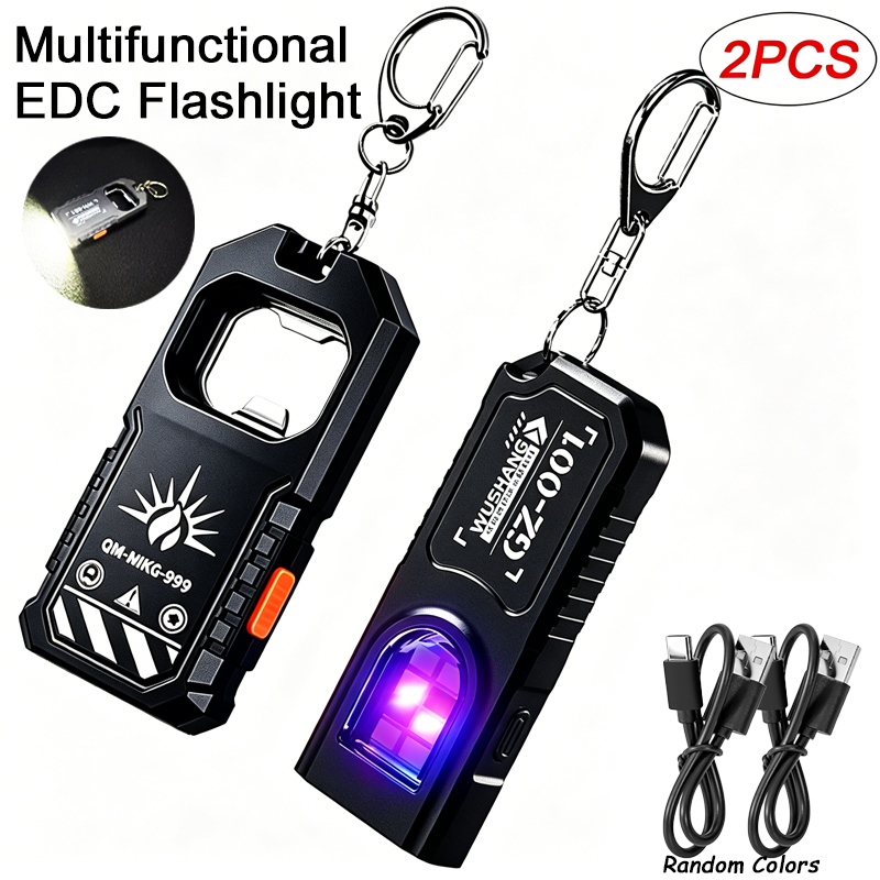 2 adet taşınabilir LED COB ana - Keychain Flashlight incelemesi ve fiyatı