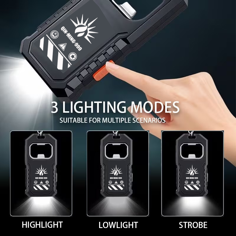 2 adet taşınabilir LED COB ana - Keychain Flashlight incelemesi ve fiyatı