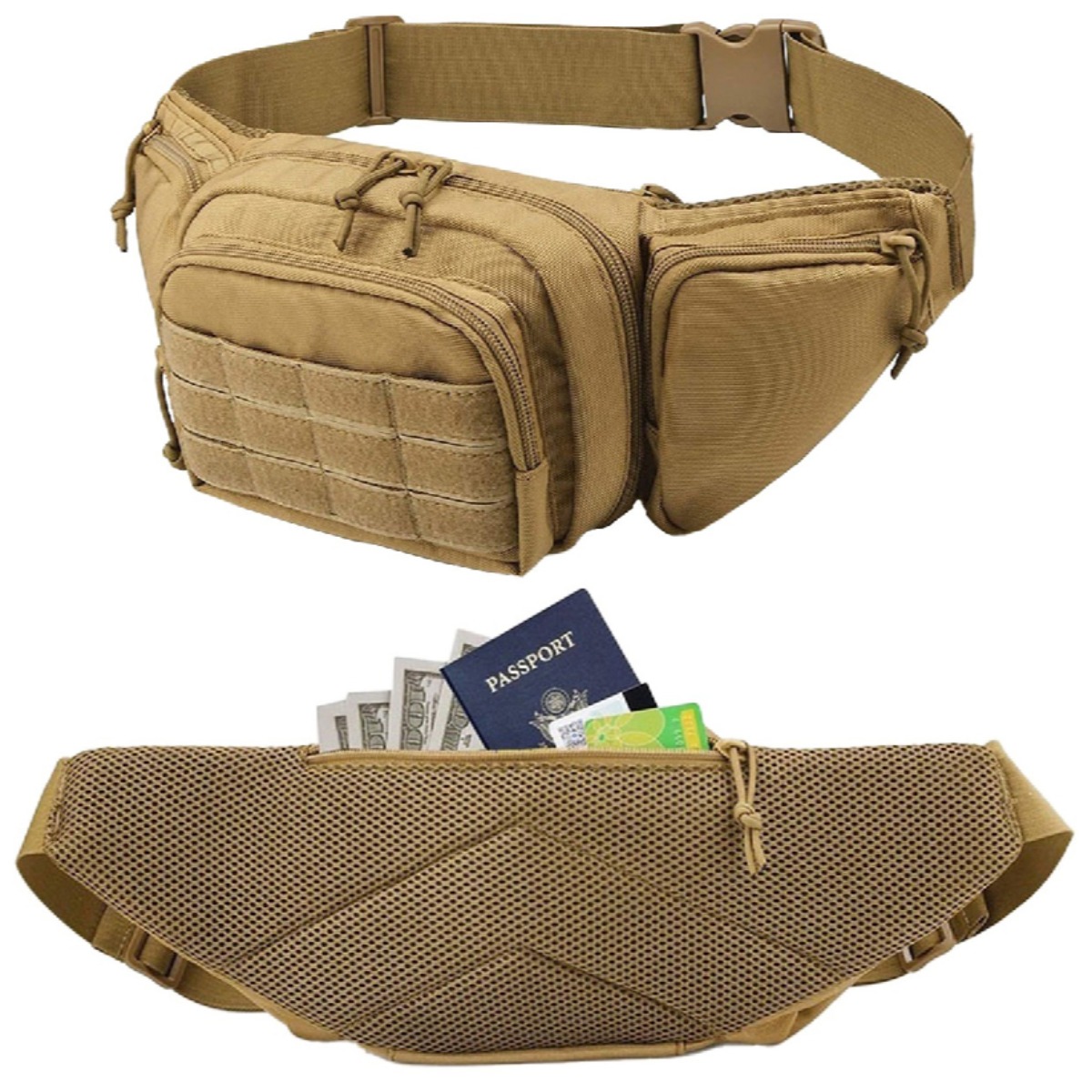 MOLLE Taktik Gizli Taşıma Fann - Edc Carry Fanny Pack incelemesi ve fiyatı