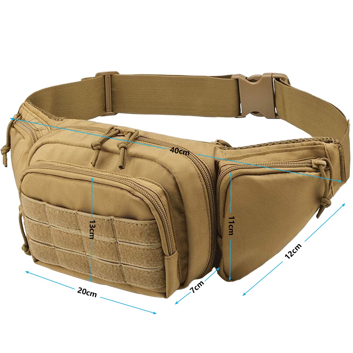 MOLLE Taktik Gizli Taşıma Fann - Edc Carry Fanny Pack incelemesi ve fiyatı