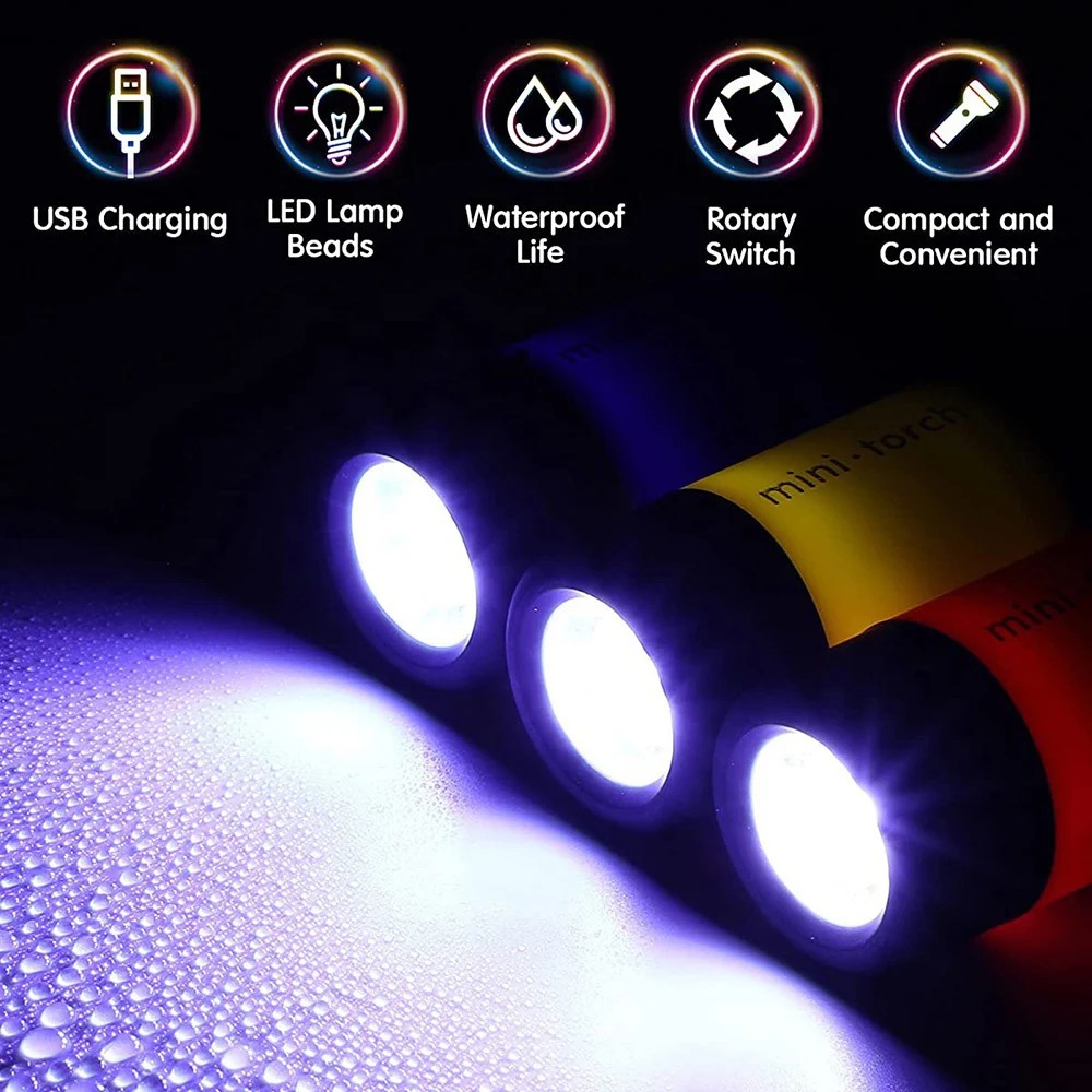 USB Şarj Edilebilir Kamp Mini  - Keychain Flashlight incelemesi ve fiyatı