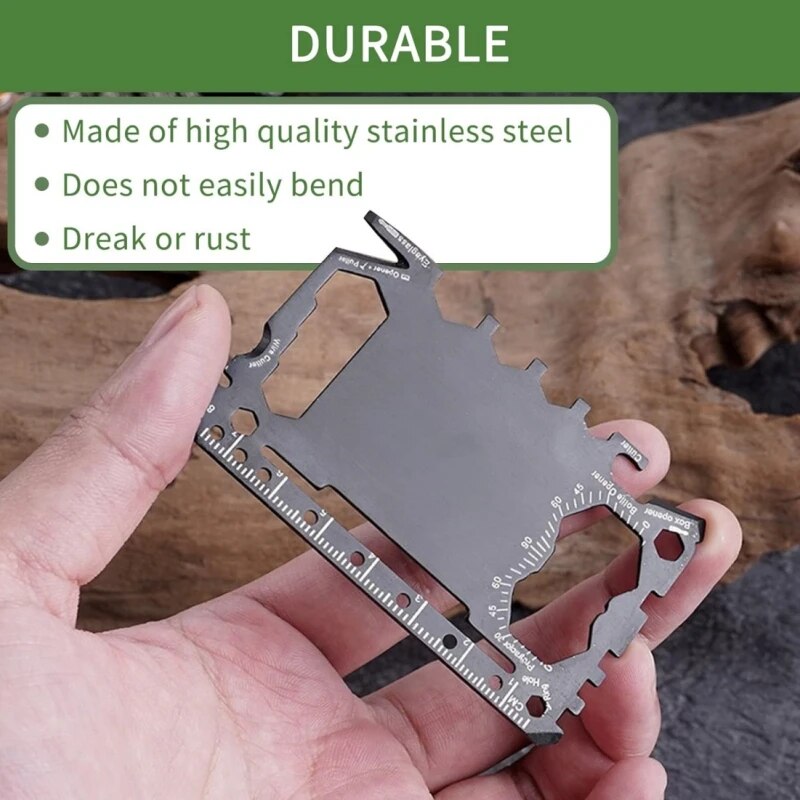 Çok aracı 46 in 1 kredi kartı  - Multitool Credit Card incelemesi ve fiyatı